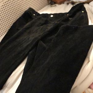 VTG EUC Jones NY Black Wide Wale Cotton/Spandex Cord Straight Leg Jeans